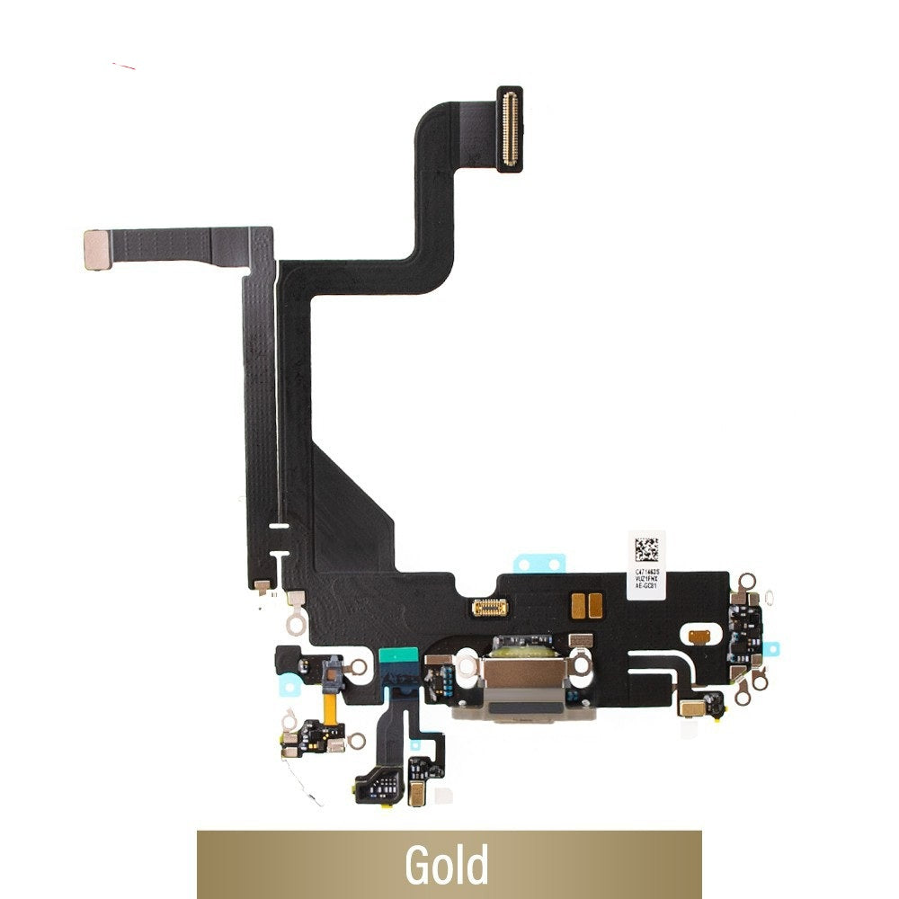 Red Charging Port for iPhone 13 Pro-Gold Red Charging Port for iPhone 13 Pro-Gold